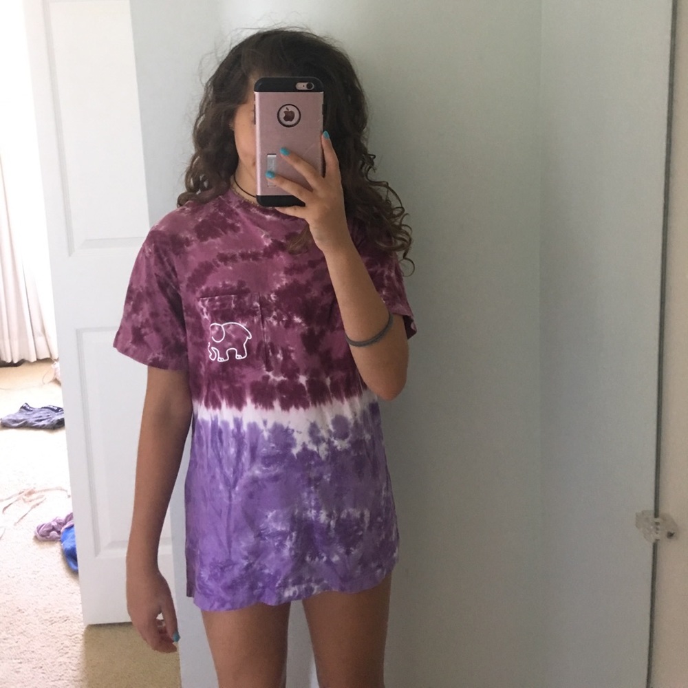 Ivory Ella tie dye oversized shirt